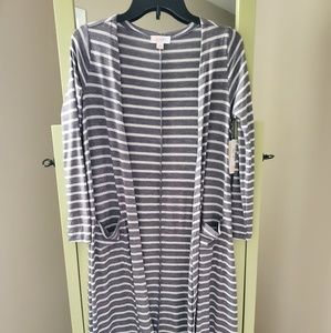Lularoe Sarah- grey and white RARE